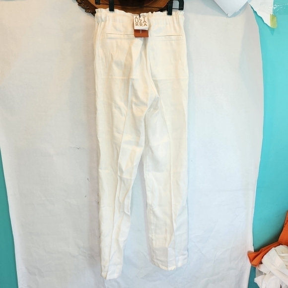 ALTUZARRA Catkin off white linen pants size S BNWT - Picture 12 of 16